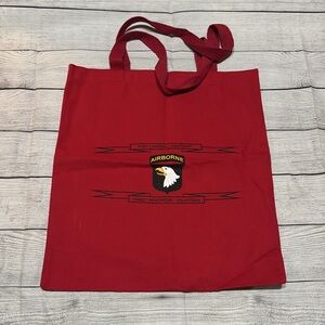 Family Readiness Volunteer Red Airborne Tote Bag